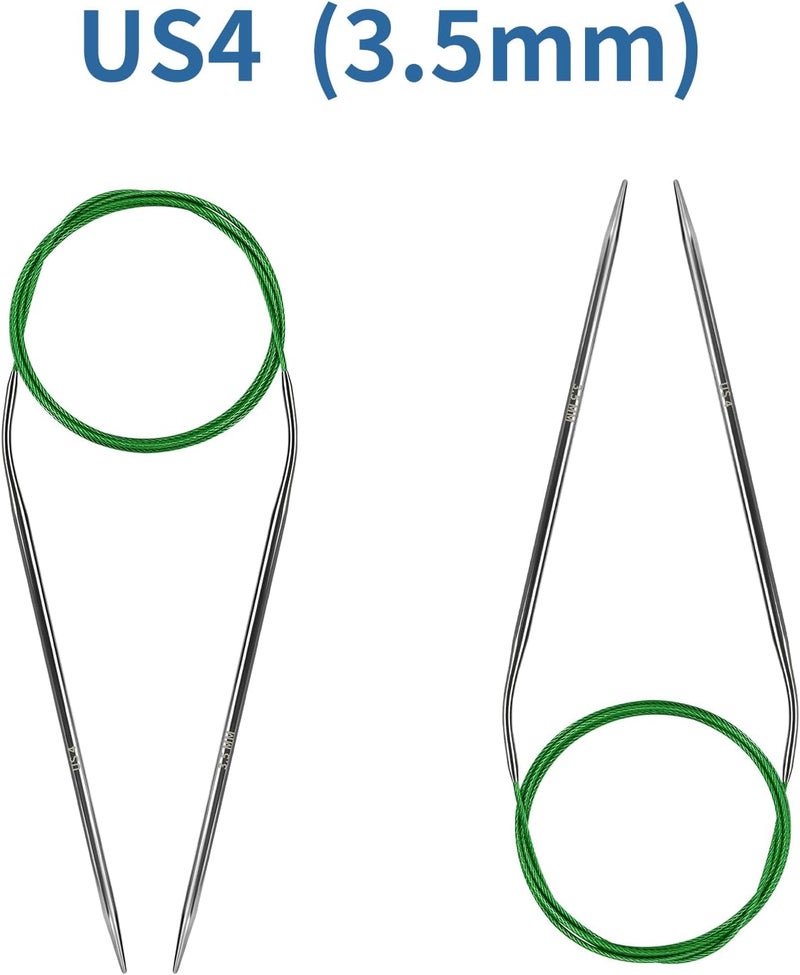 Soosui 3.5 mm Circular Knitting Needles US4 |47 inches/120 cm | for Beginners Knitting Shawls, Scarves, Blankets and Other Large Projects! - Image 2